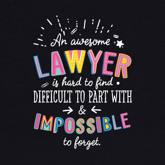 An awesome Lawyer Gift Idea - Impossible to Forget Quote by BetterManufaktur